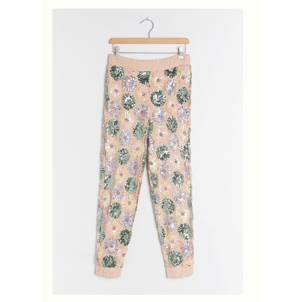 Sequined joggers